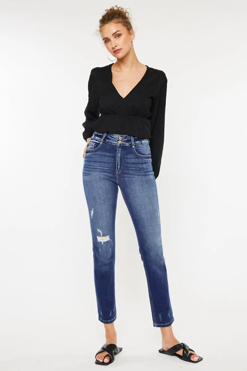 Alanis High Rise Straight Leg Jeans