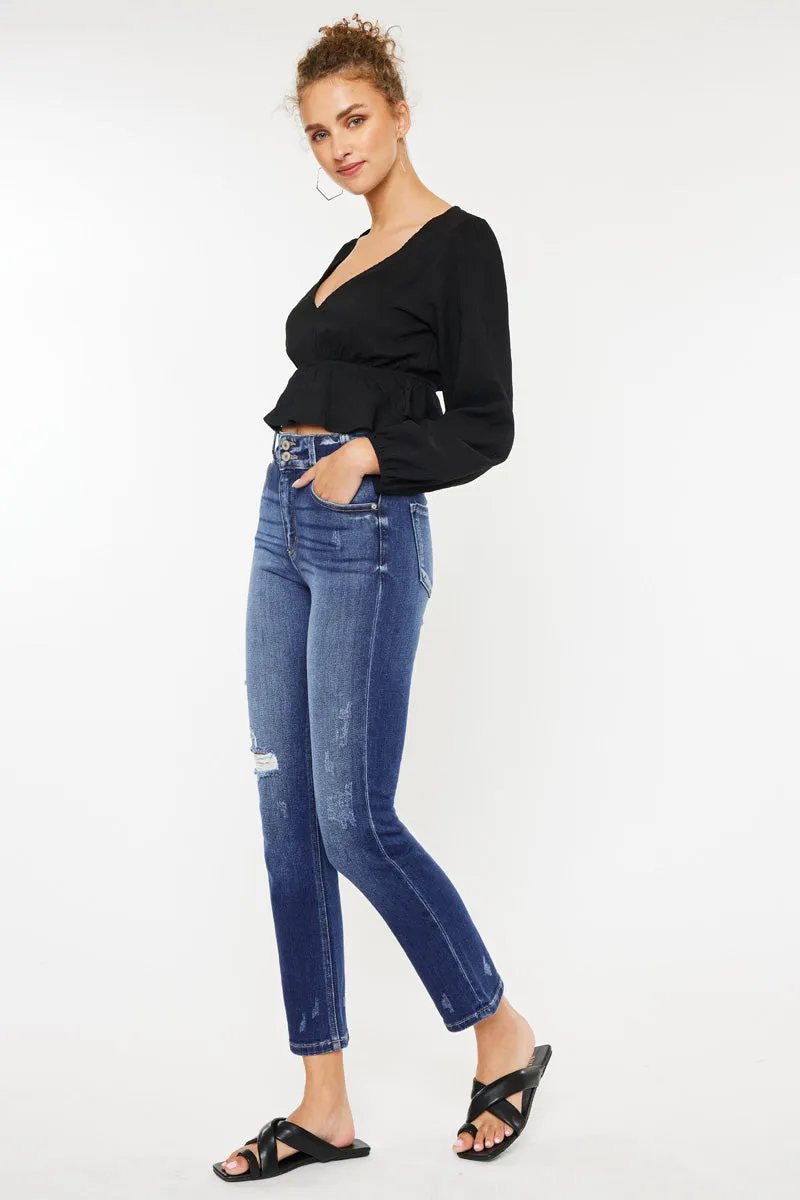 Alanis High Rise Straight Leg Jeans