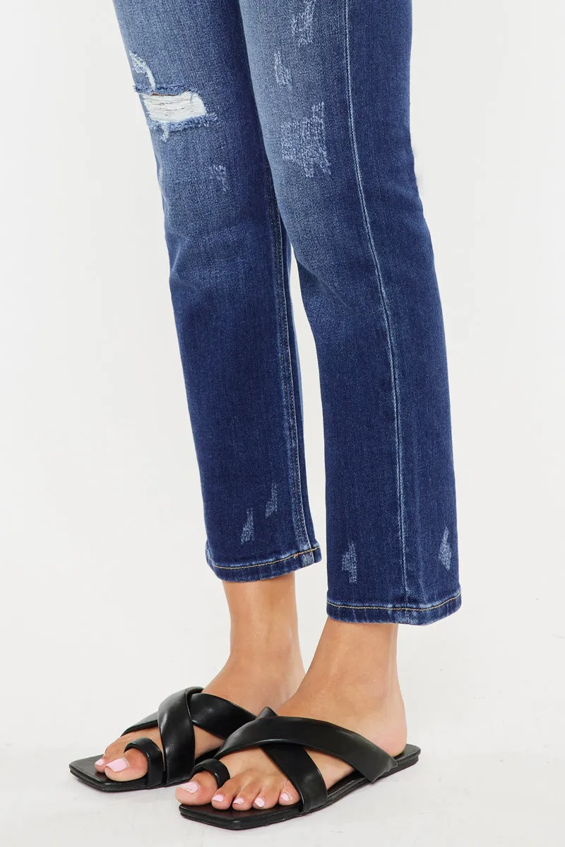 Alanis High Rise Straight Leg Jeans