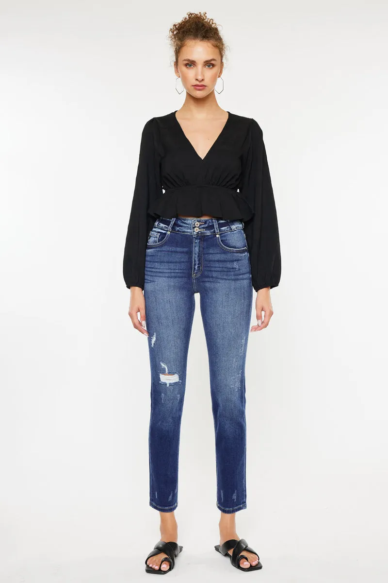 Alanis High Rise Straight Leg Jeans