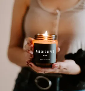 Amber Fresh Coffee Soy Candle