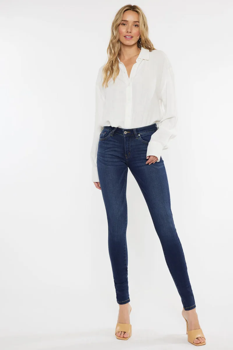 Annaka Mid Rise Super Skinny Jeans