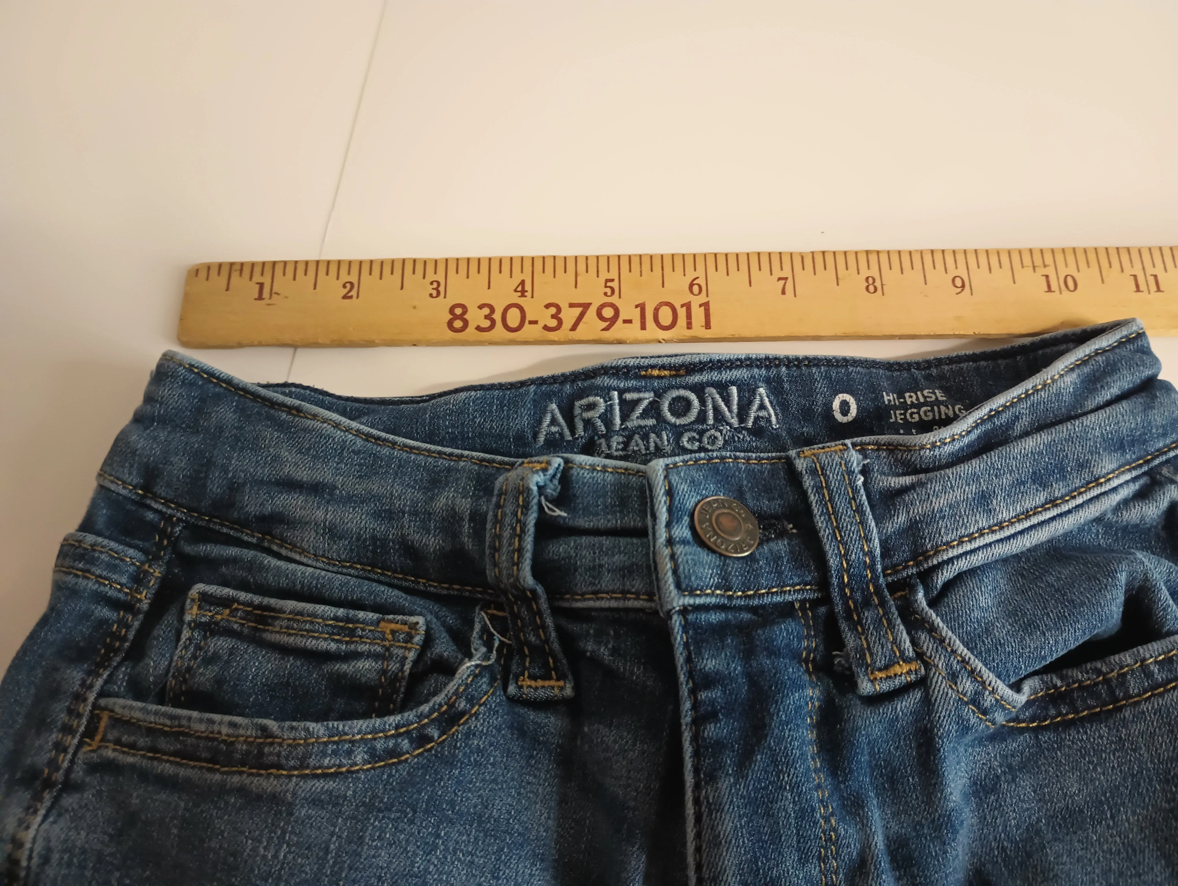 ARIZONA JEAN CO Juniors Hi Rise Jegging Size 0