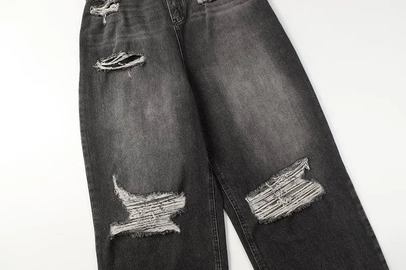 Balenciaga Destroyed Super Large Exhaust jeans