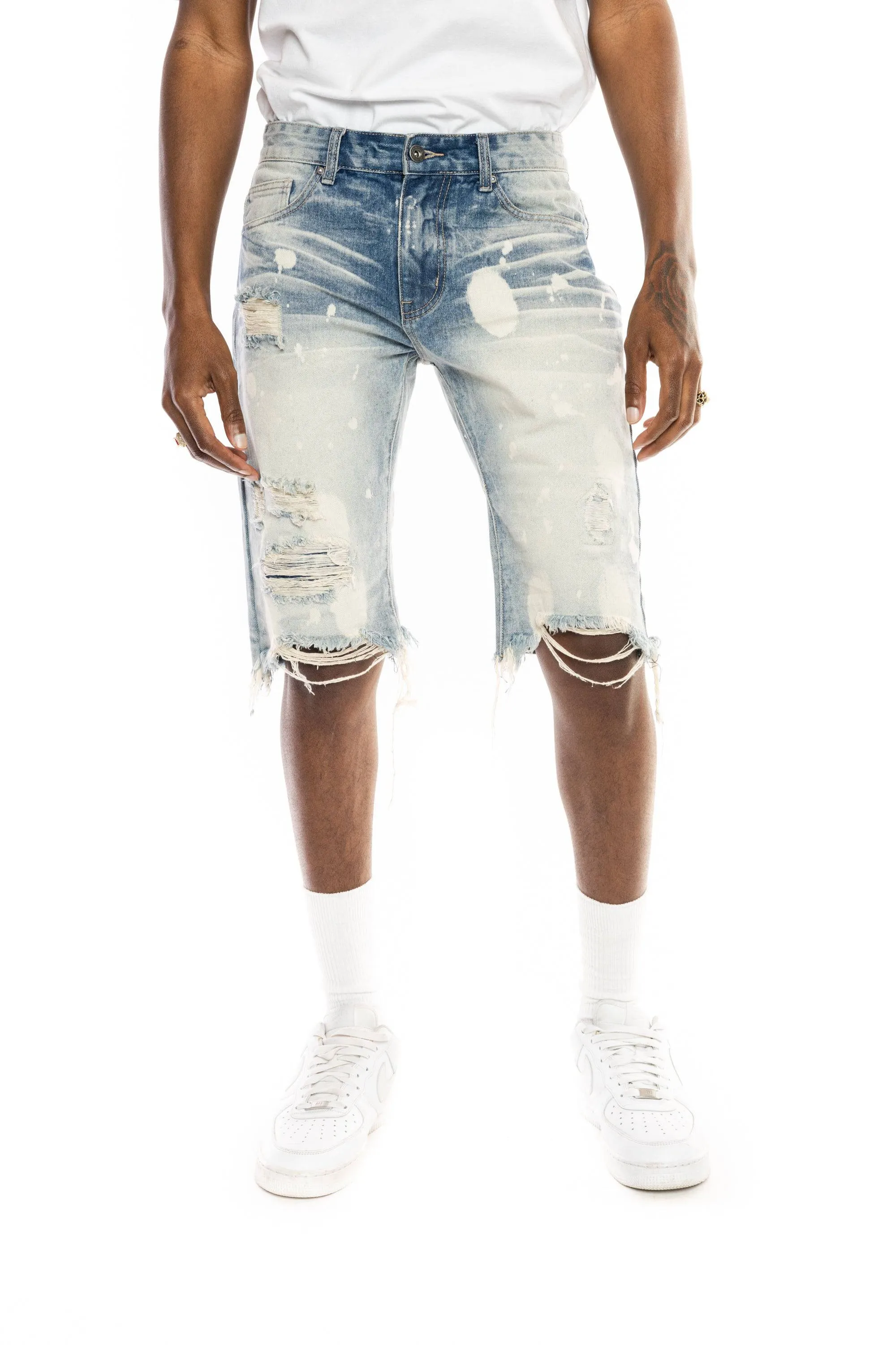 Basic Jean Shorts - Cardiff Blue