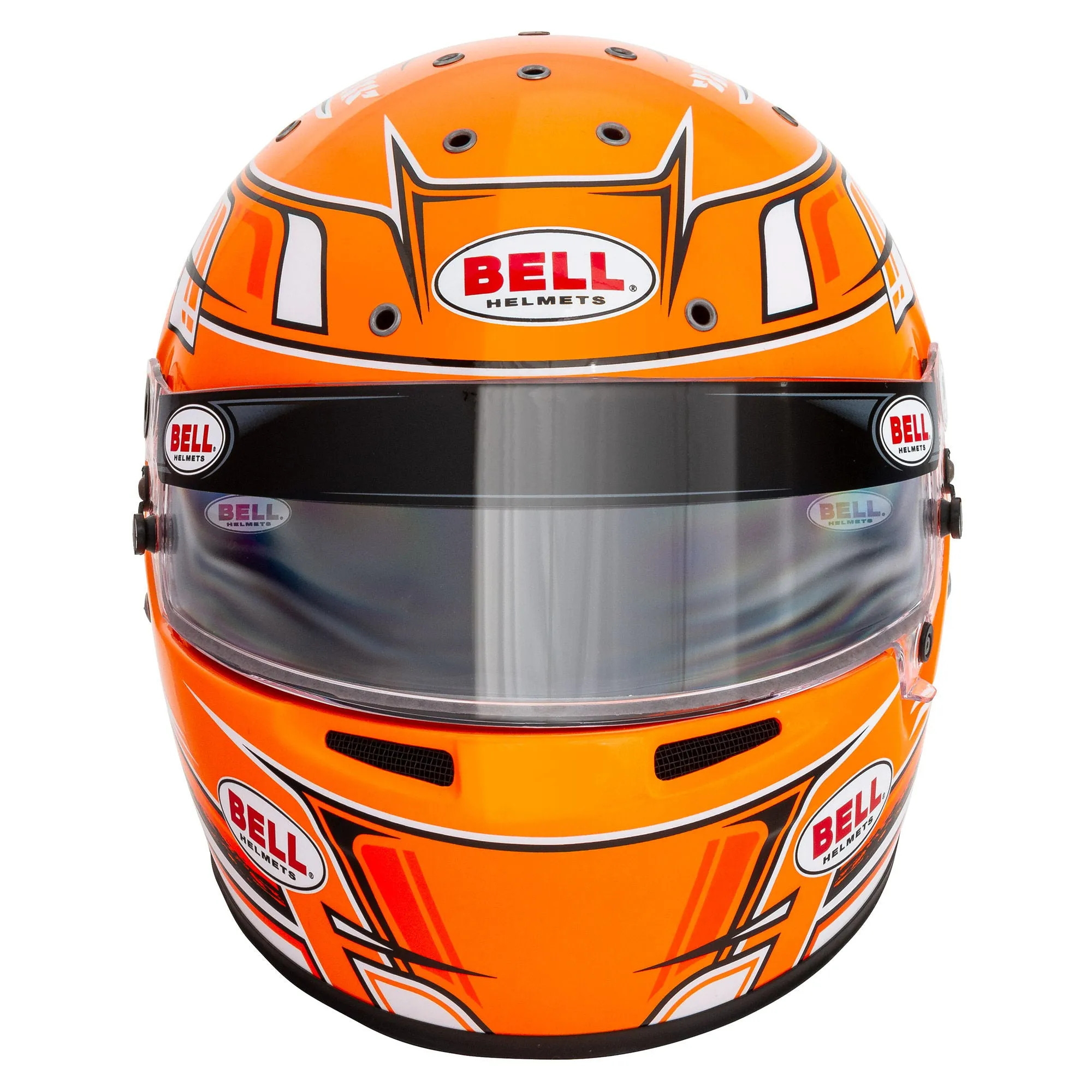 Bell KC7-CMR Champion Orange Kart Helmet  FREE Fleece Helmet Bag