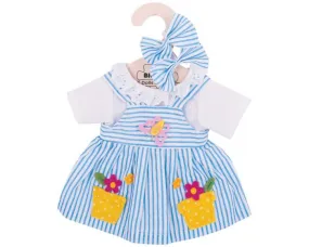 Bigjigs Blue Striped Dress for Medium Doll