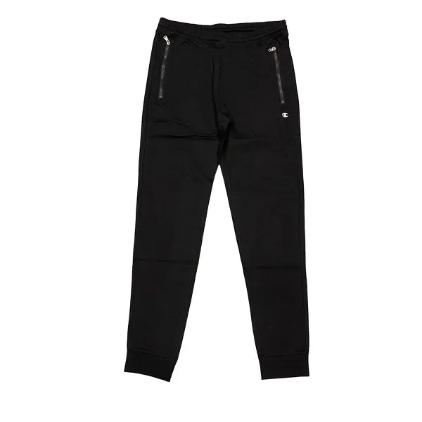 Champion Legacy men's sports trousers with zip on the pockets and cuff at the bottom 217435 KK001 black