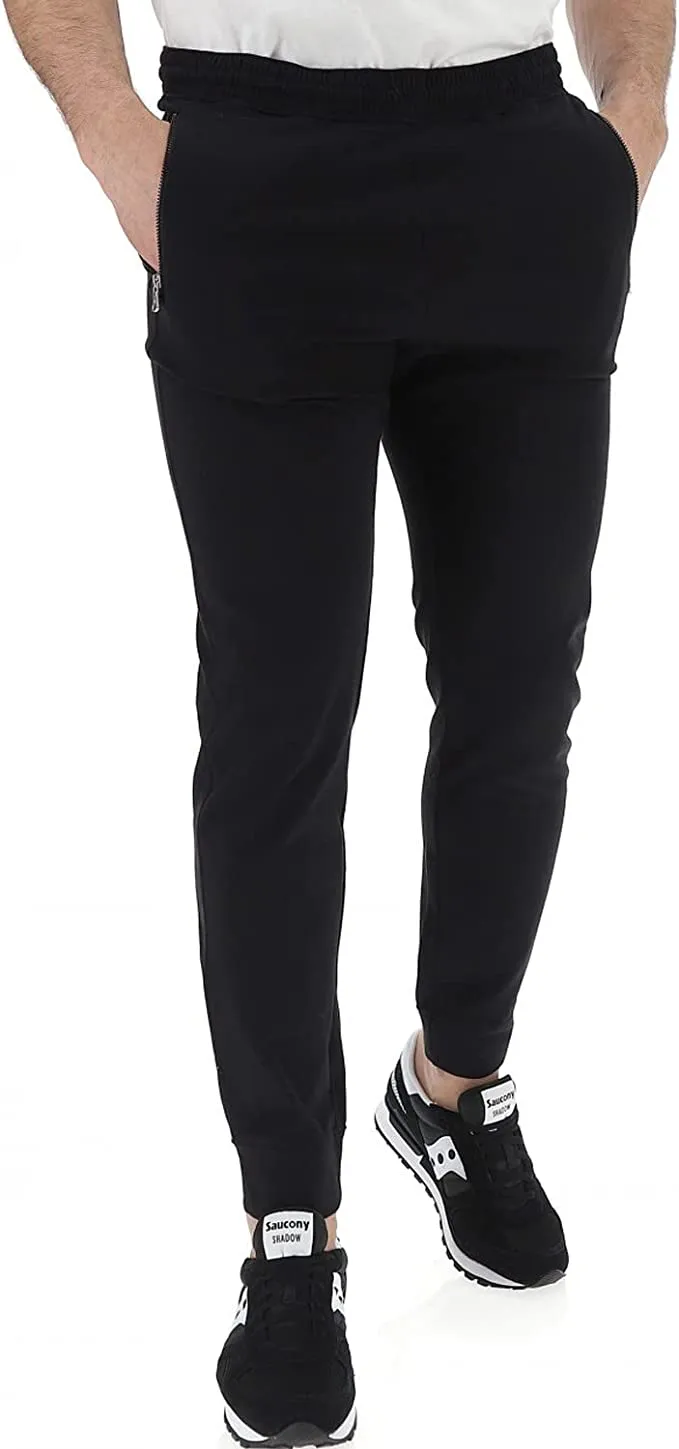 Champion Legacy men's sports trousers with zip on the pockets and cuff at the bottom 217435 KK001 black