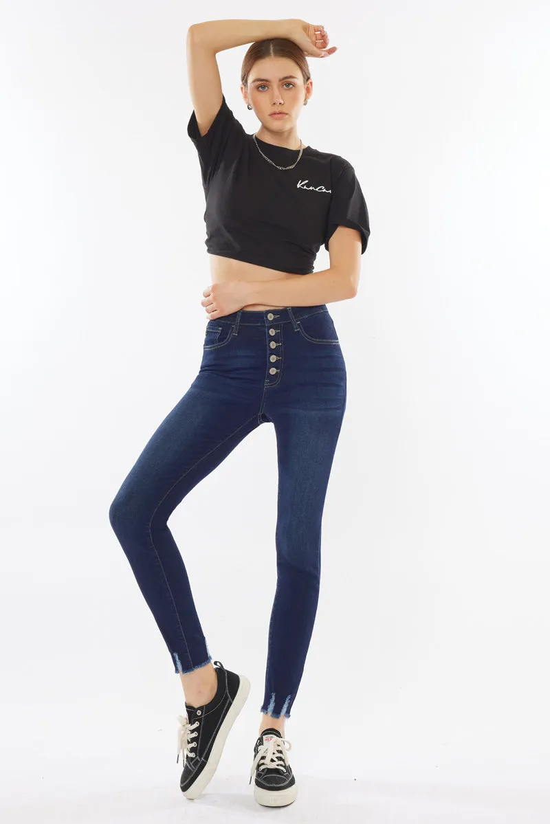 Clove High Rise Ankle Skinny Jeans