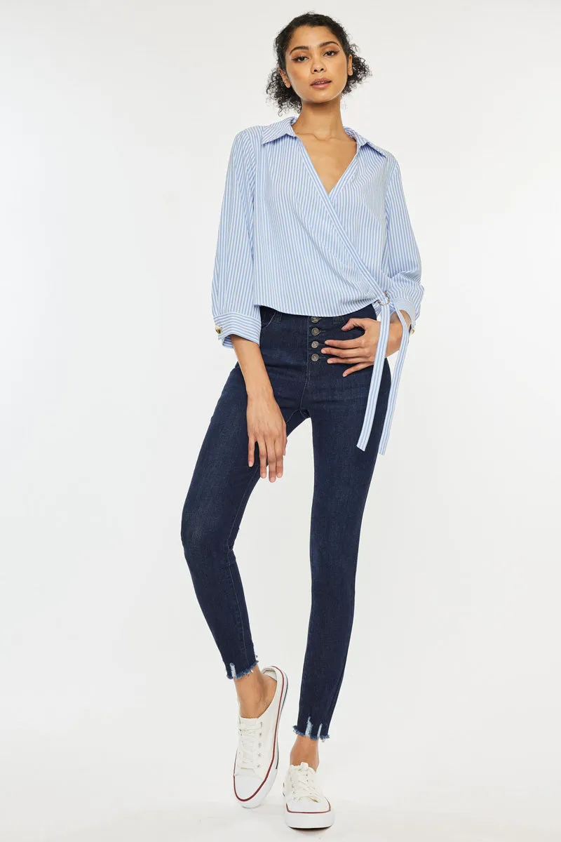 Clove High Rise Ankle Skinny Jeans