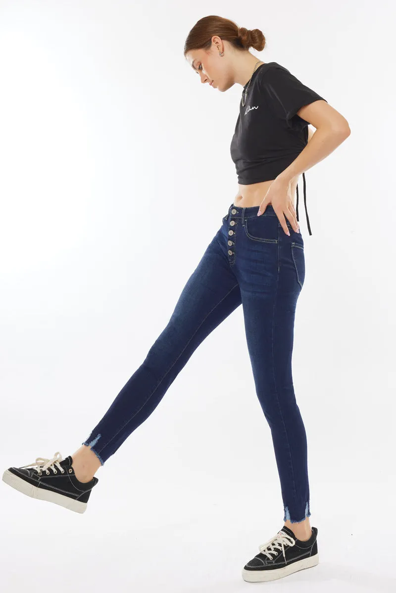 Clove High Rise Ankle Skinny Jeans