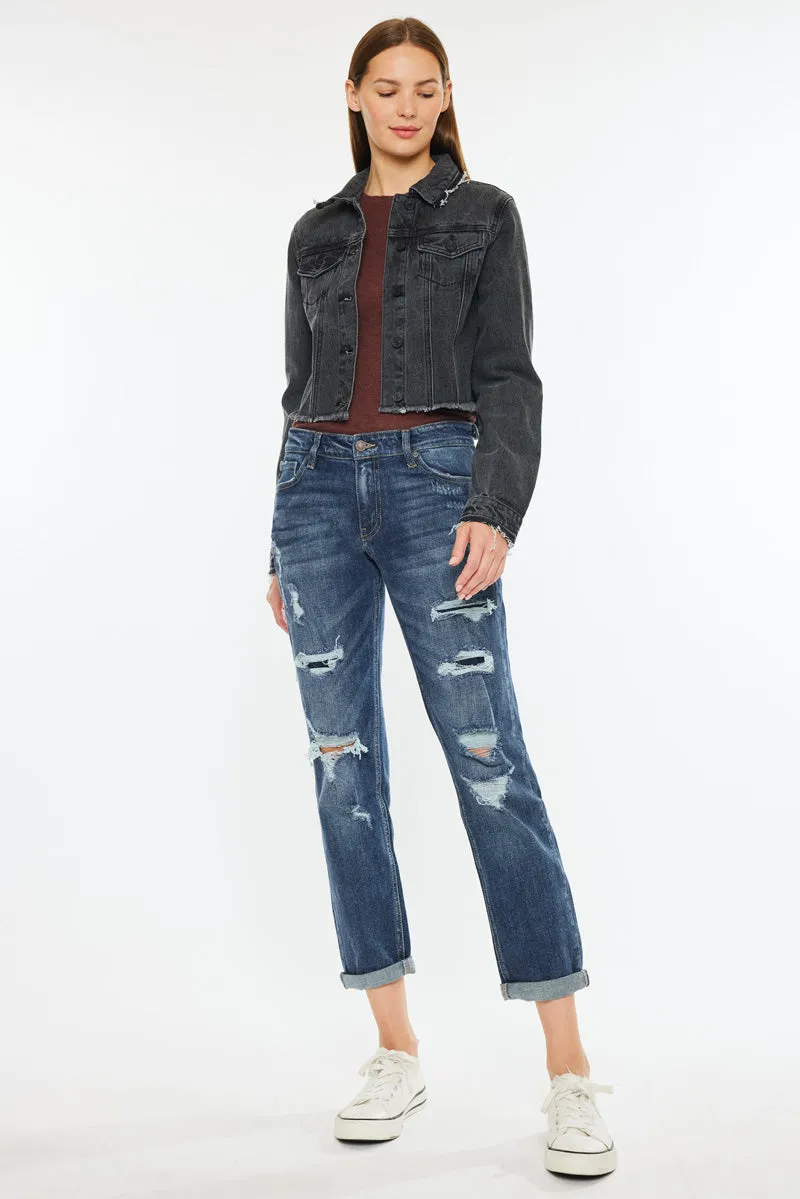 Devika Mid Rise Boyfriend Jeans