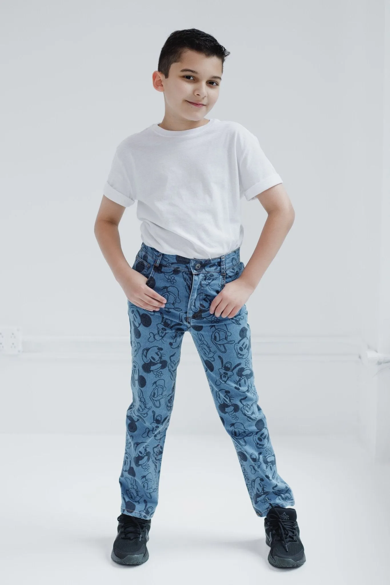 Disney Mickey Mouse Denim Pants Jeans