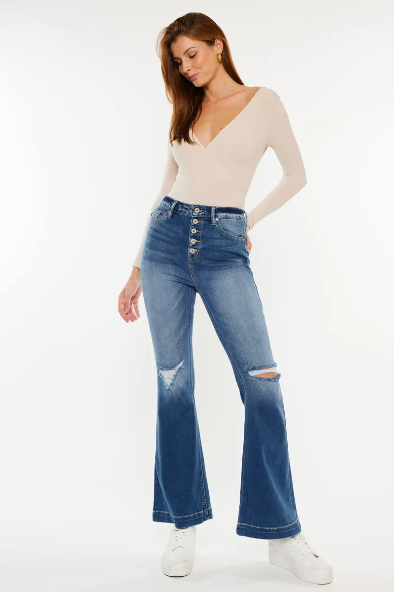 Dixie Ultra High Rise Flare Jeans (Petite)