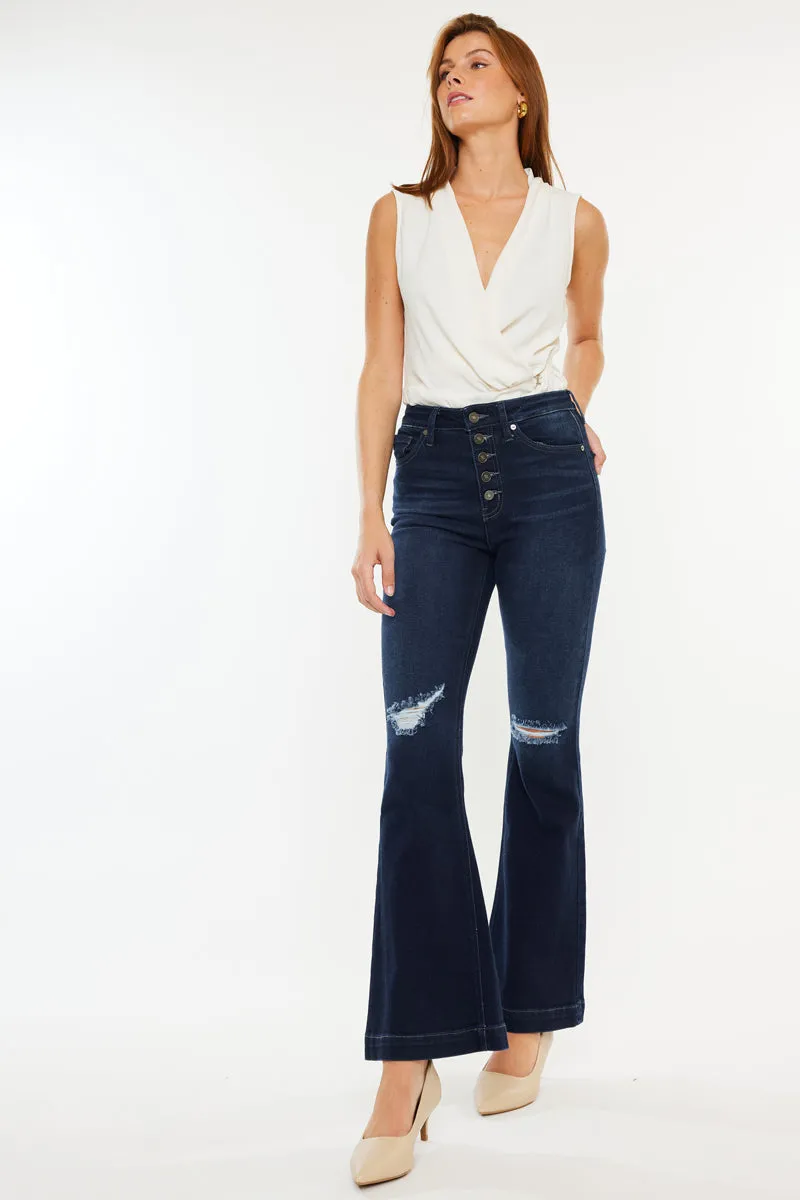 Dixie Ultra High Rise Flare Jeans (Petite)