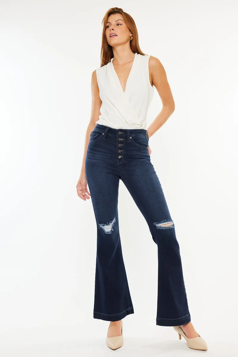 Dixie Ultra High Rise Flare Jeans (Petite)