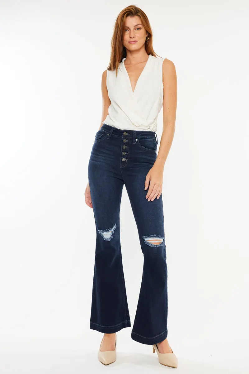 Dixie Ultra High Rise Flare Jeans (Petite)