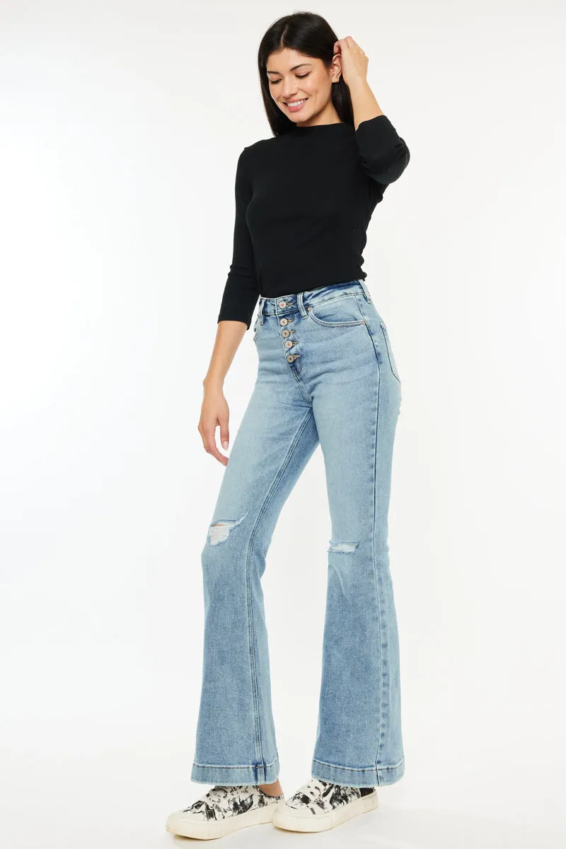 Dixie Ultra High Rise Flare Jeans (Petite)