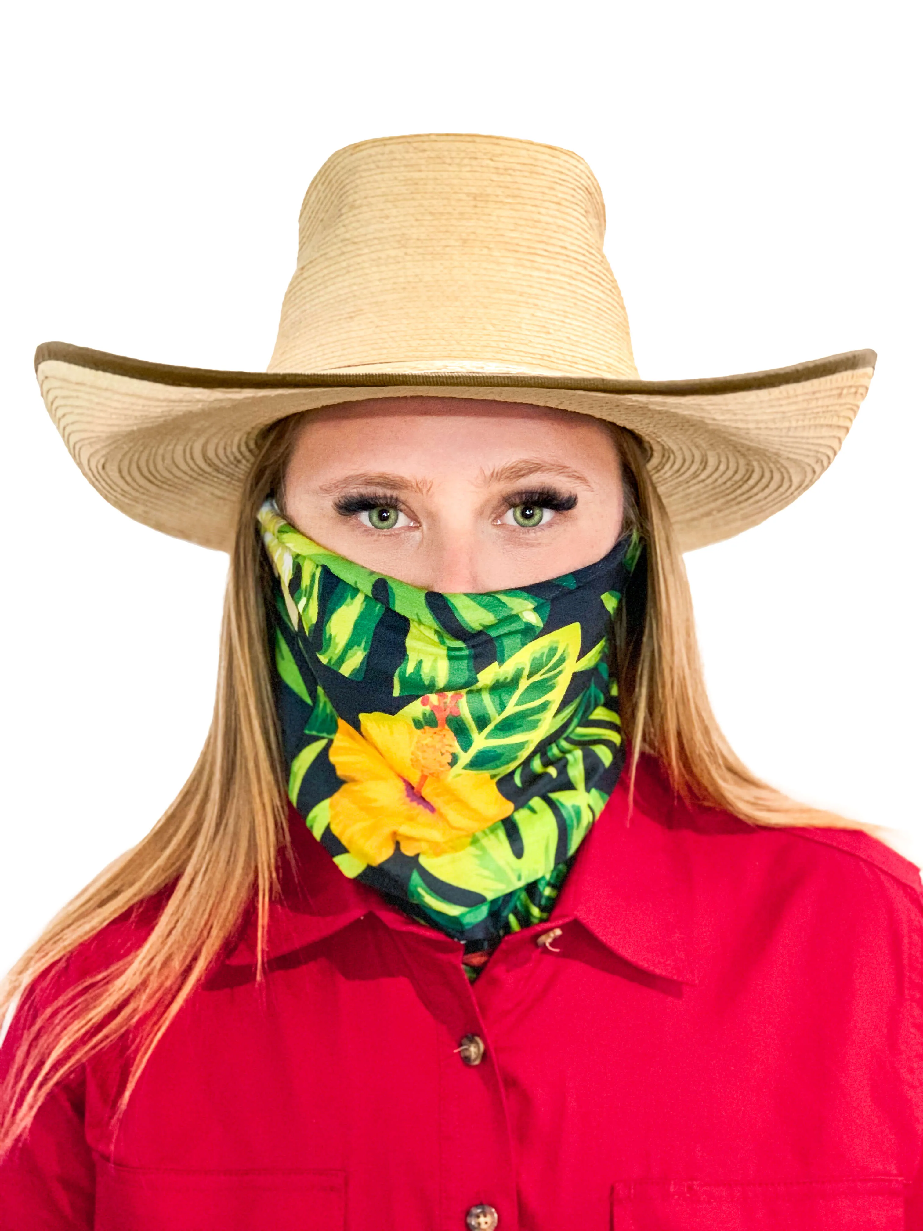 Face Shield - Hawaiian Floral