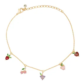 Fine Fruit Basket Anklet