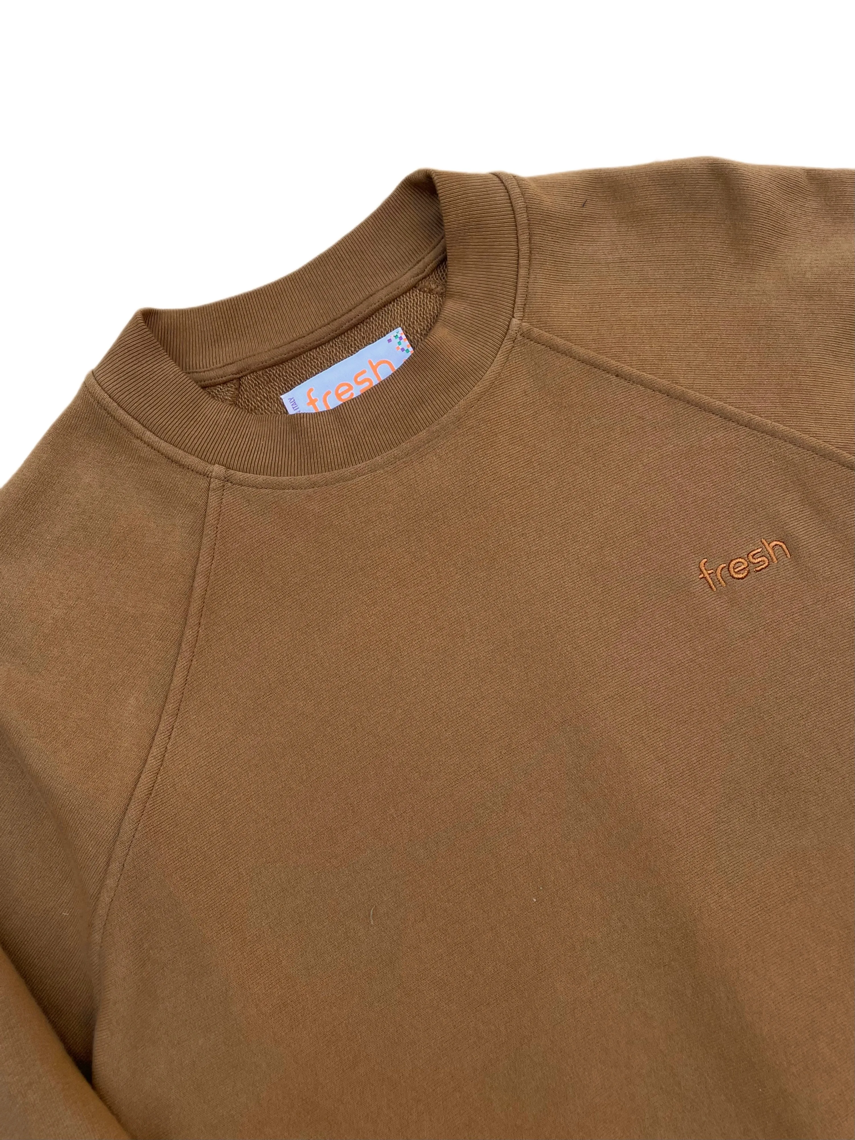 FRESH Billie Cotton Sweatshirt in Biscuit