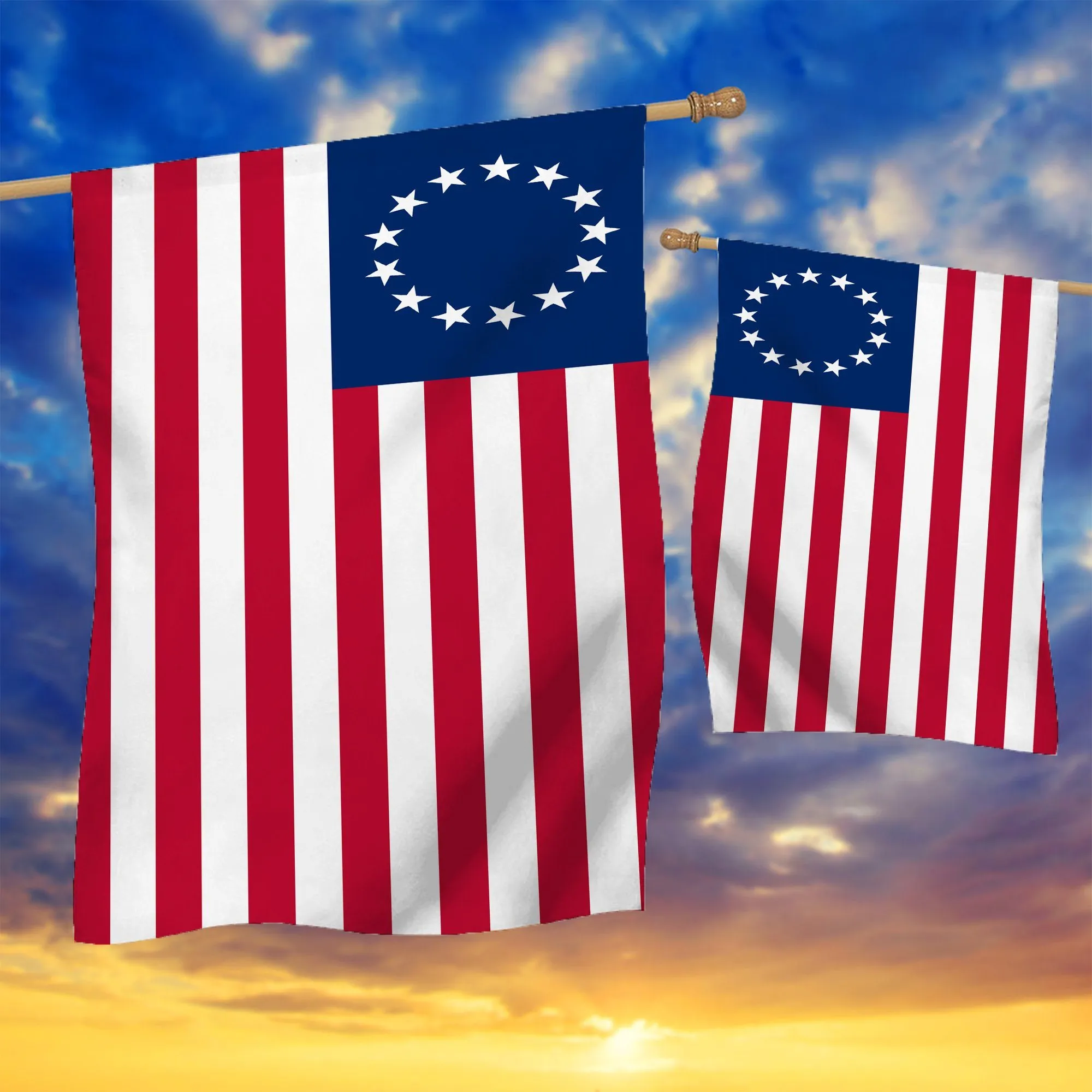 Gearhuman 3D American Betsy Ross Custom Flag