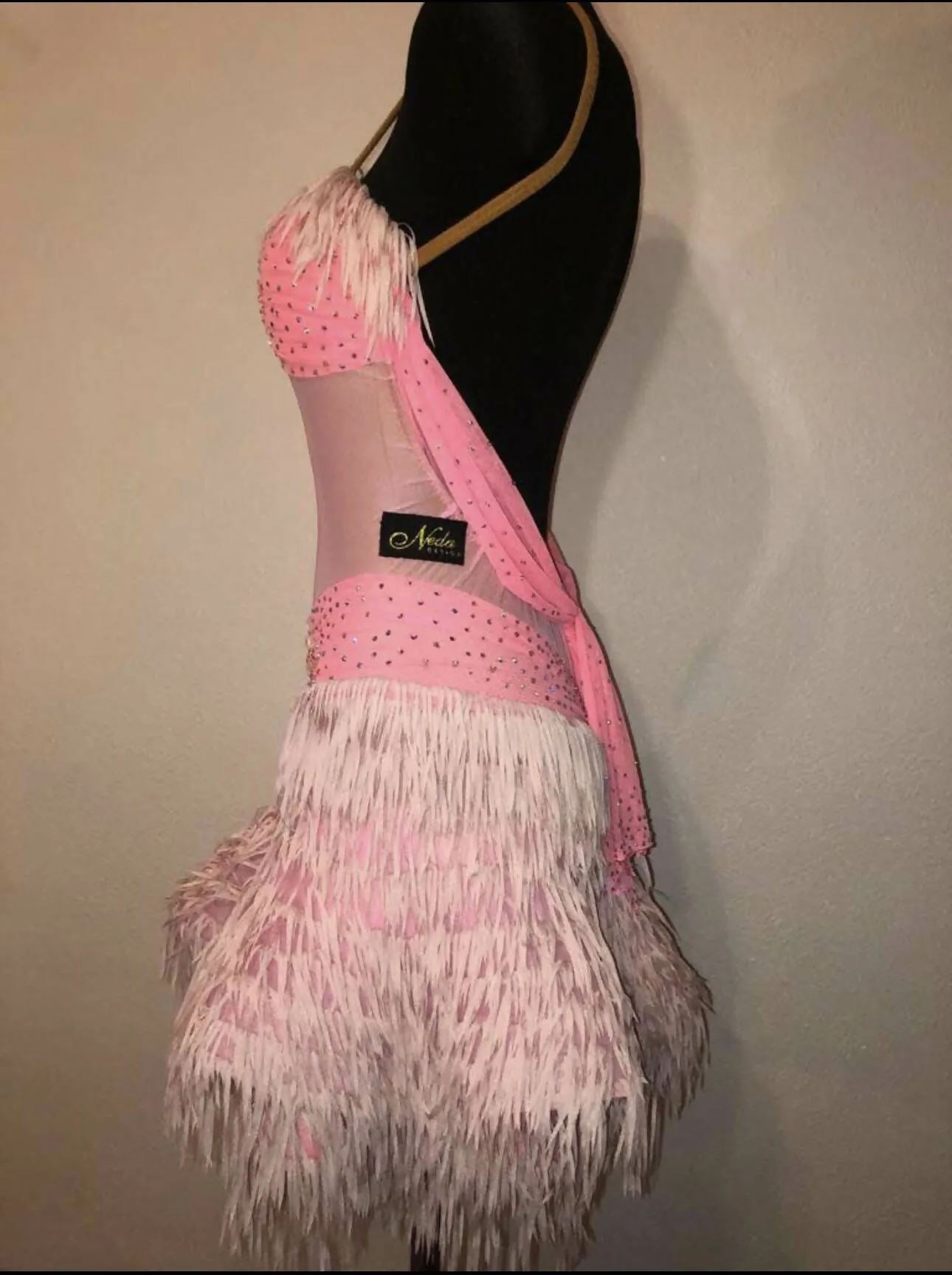 Girls Pink Latin Dress for Sale