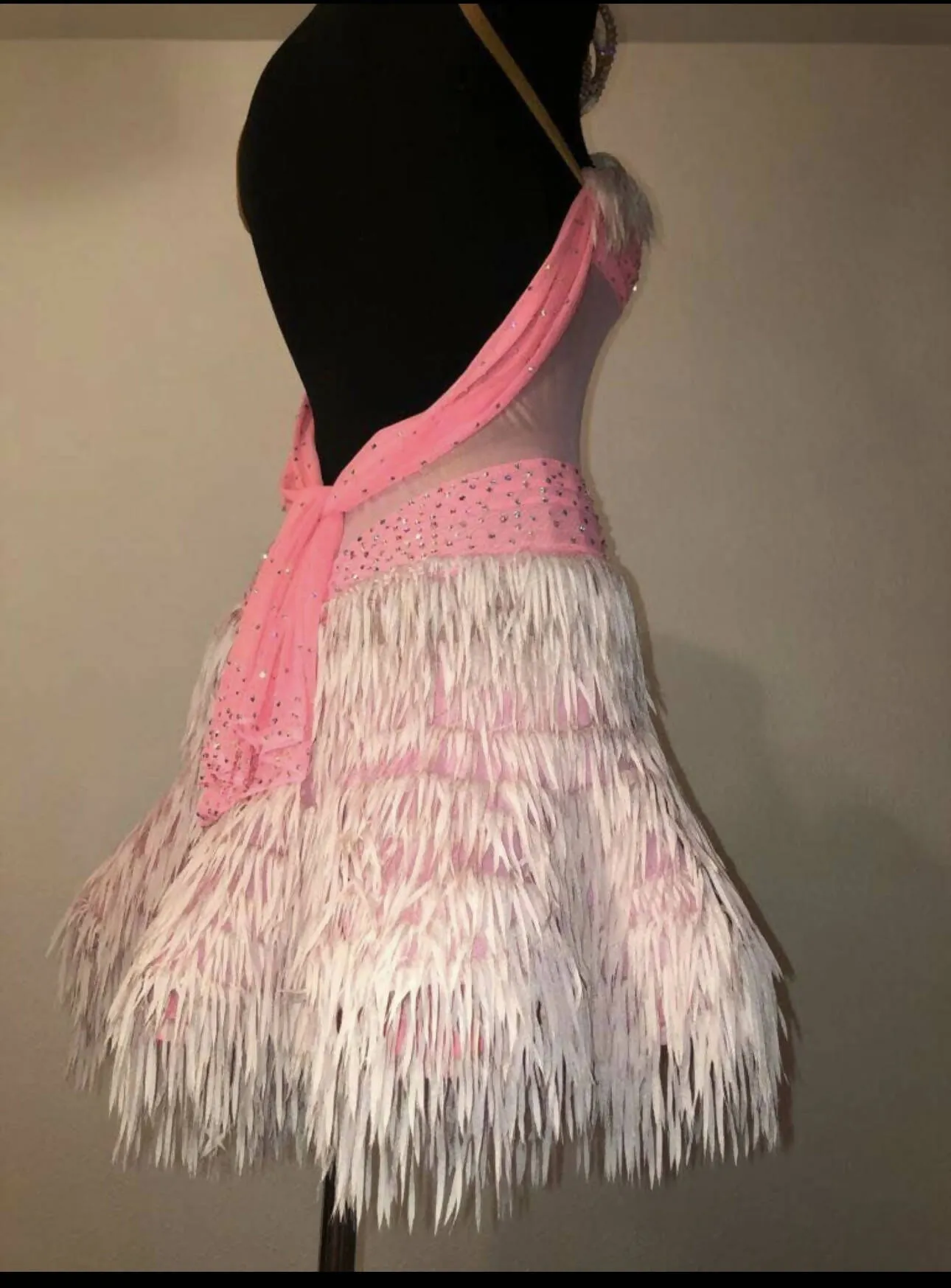 Girls Pink Latin Dress for Sale