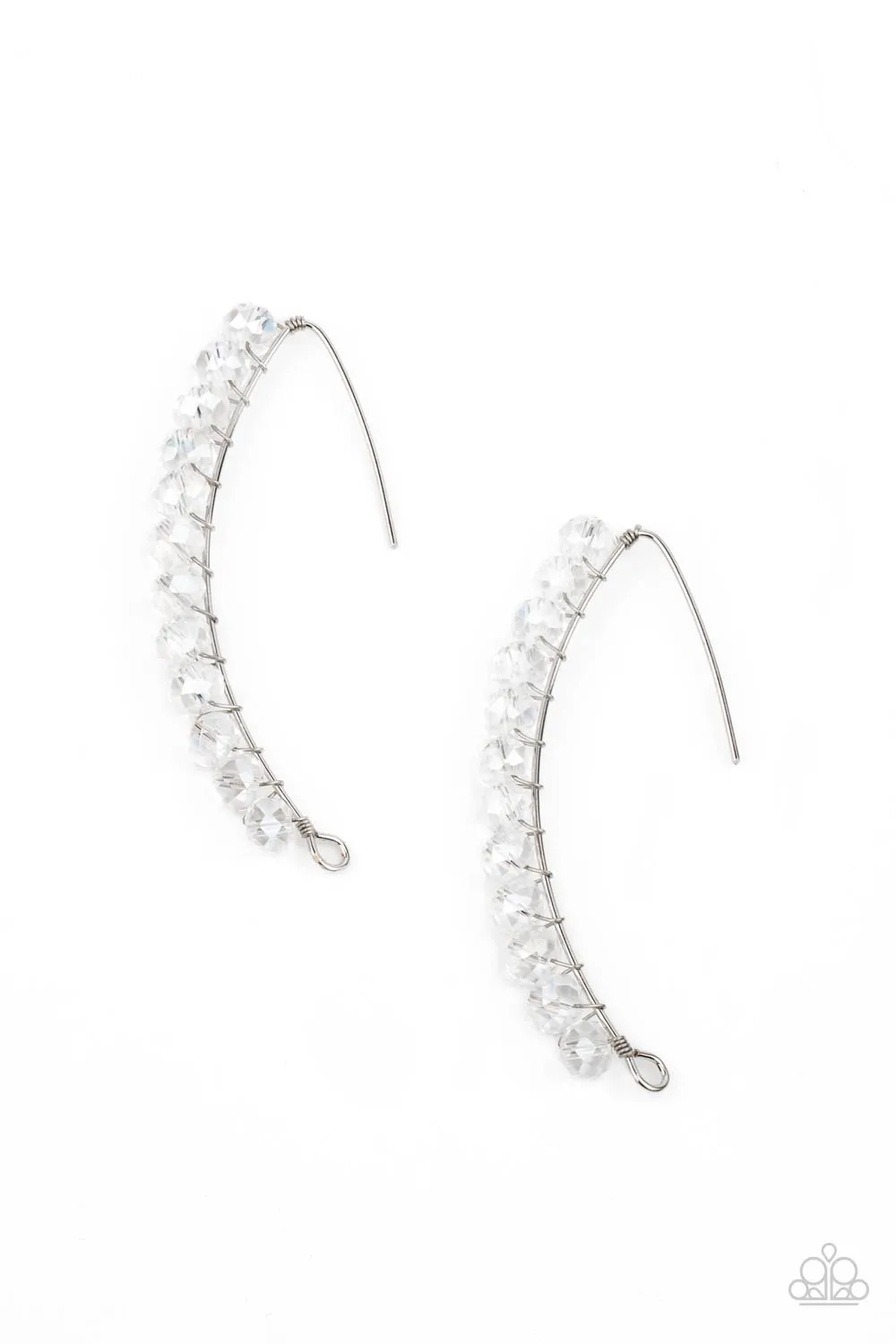 GLOW Hanging Fruit White-Earrings