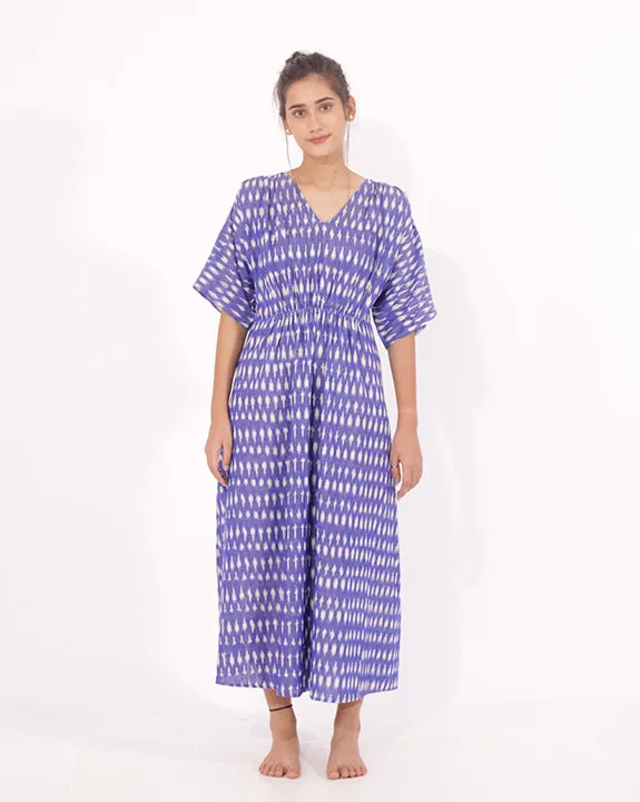 Ikat Kaftan Maxi Dress For Women