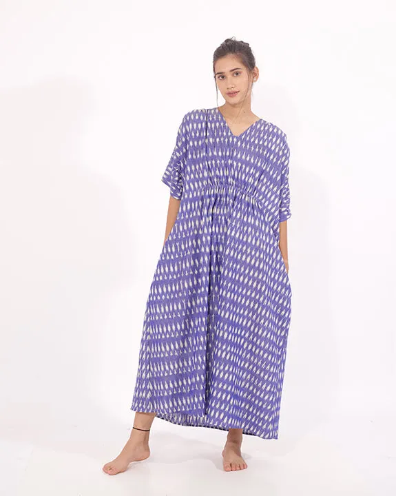 Ikat Kaftan Maxi Dress For Women