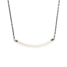 J & I Petite White Fresh Water Pearl Necklace