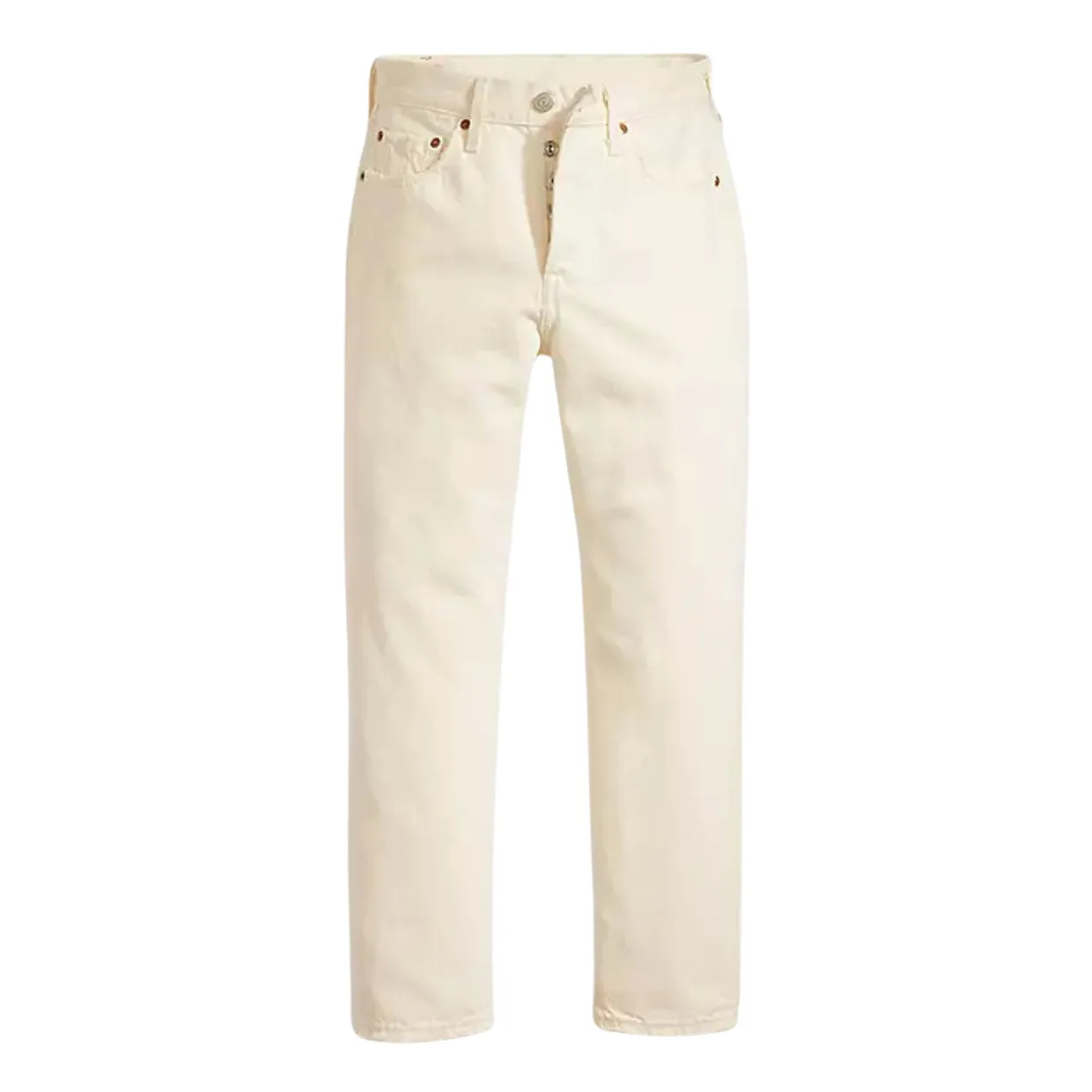 Jeans Donna Levi's 501 Cropped Bianco