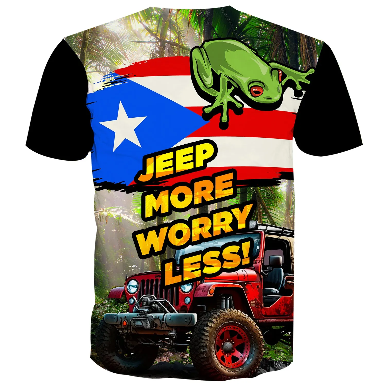 Jeep more worry less - T-Shirt