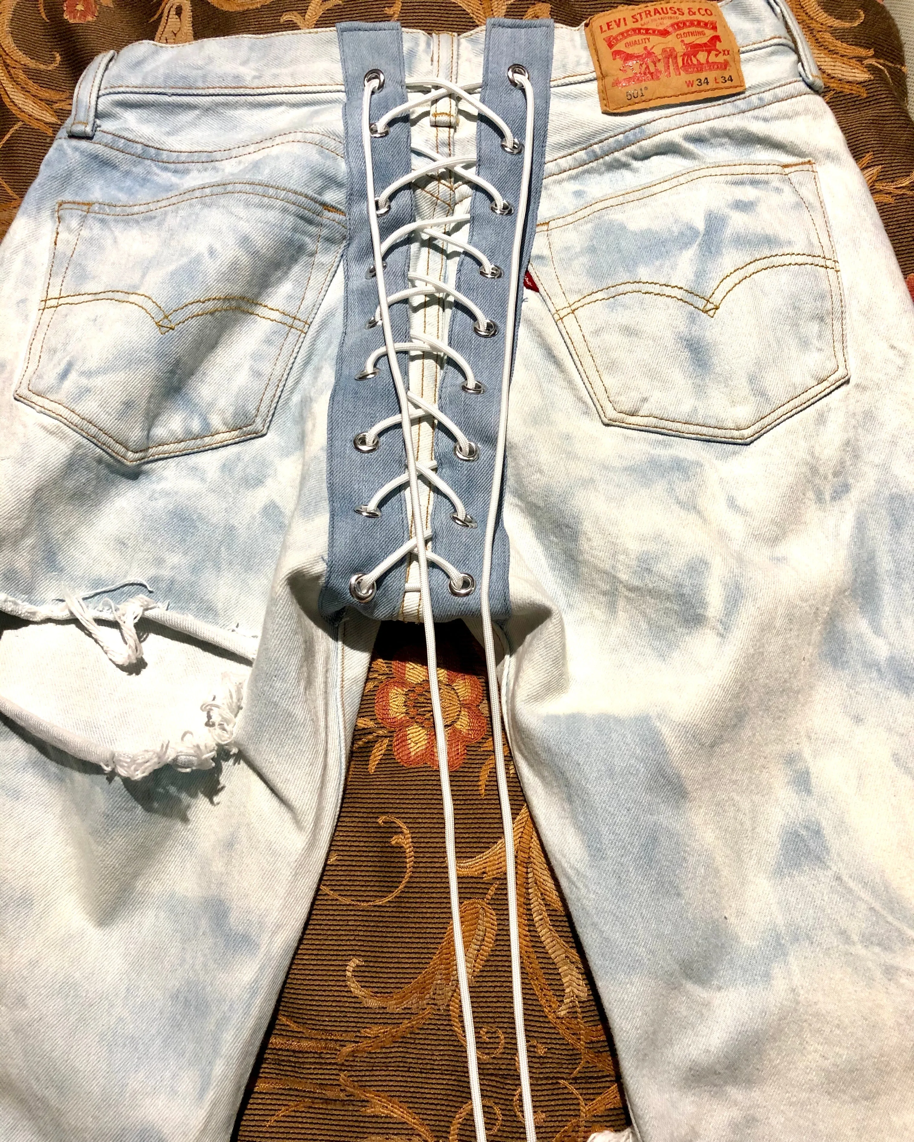 LEVIS Back Lace Up Jeans