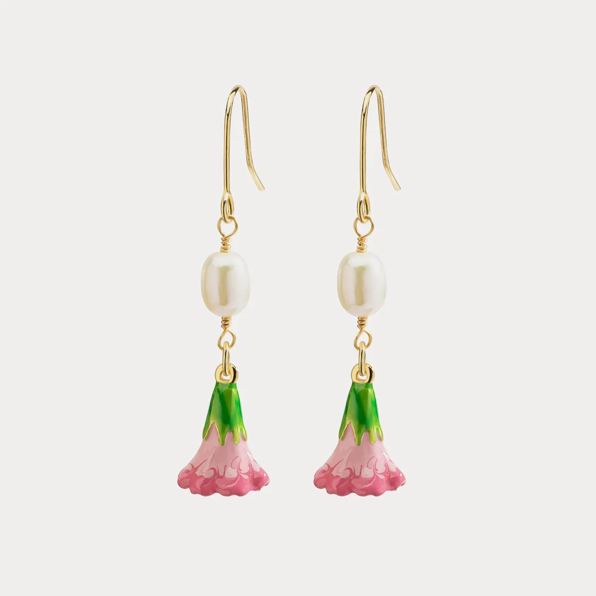 Lily Of The Valley Pearl Earrings