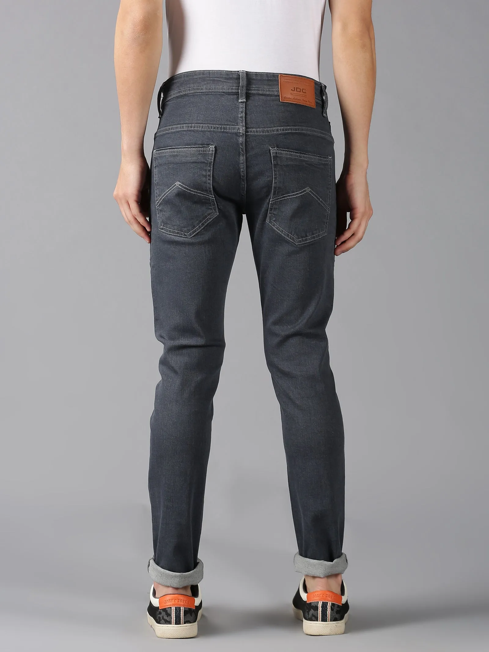 MEN'S CHARCOAL GREY SLIM FIT JEANS