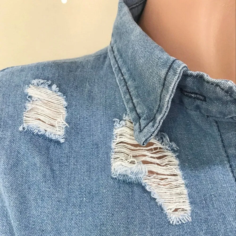 Mini Jean Shirt Dress