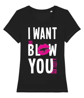 Miss Penny, Women's fitted  blow you a kiss Tee