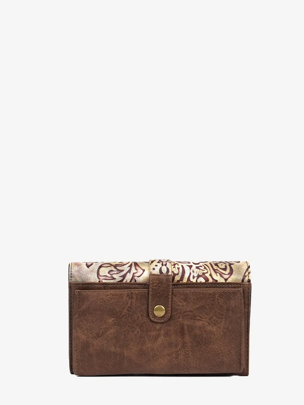 Montana West Cut-out Western Floral Buckle Crossbody Wallet