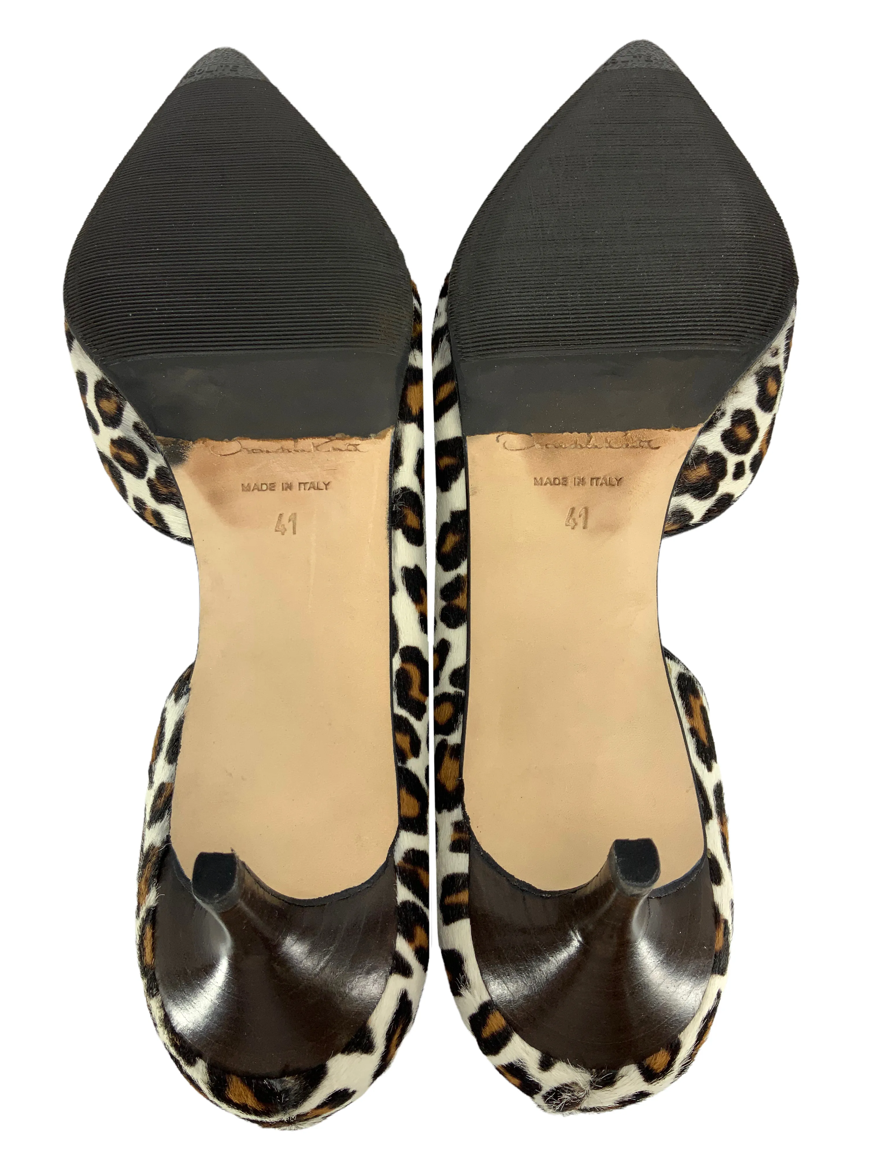 Oscar de la Renta Pony Hair Miss Lulu Pumps Size 11