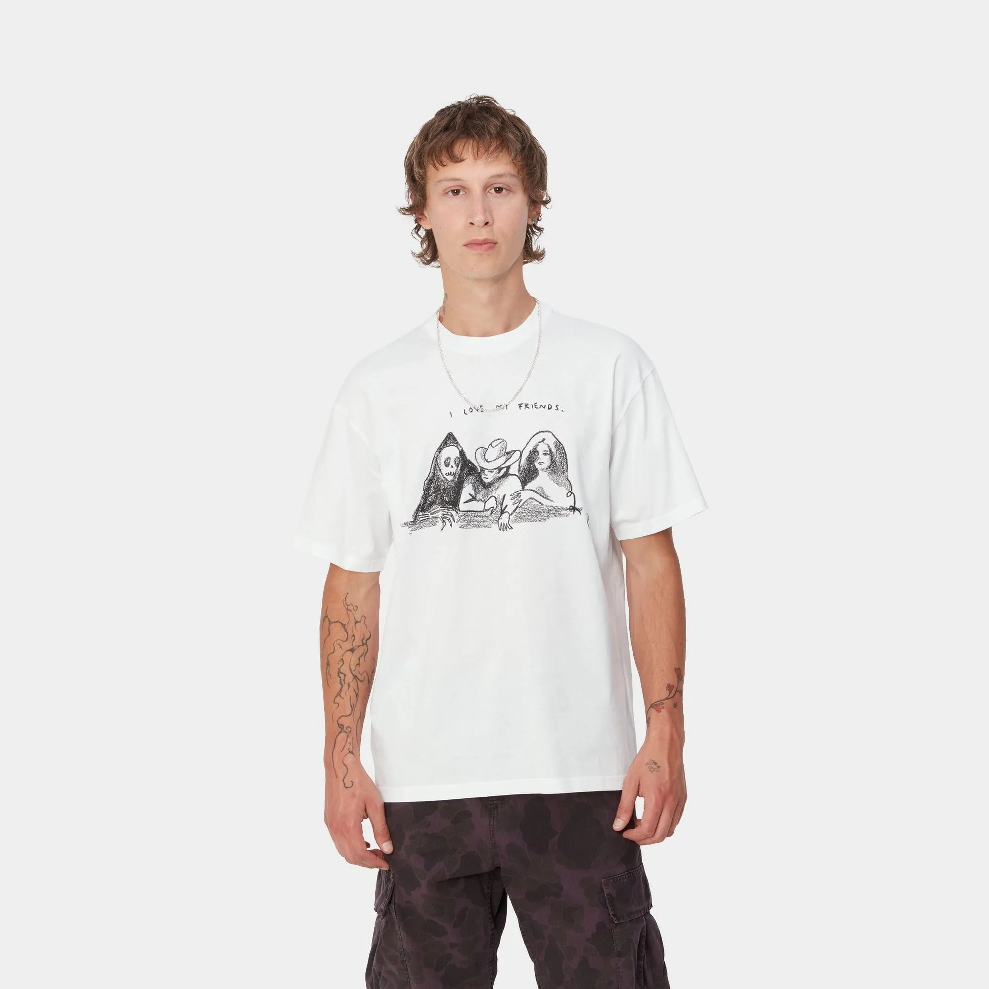 Pepe Friends T-Shirt | White / Black