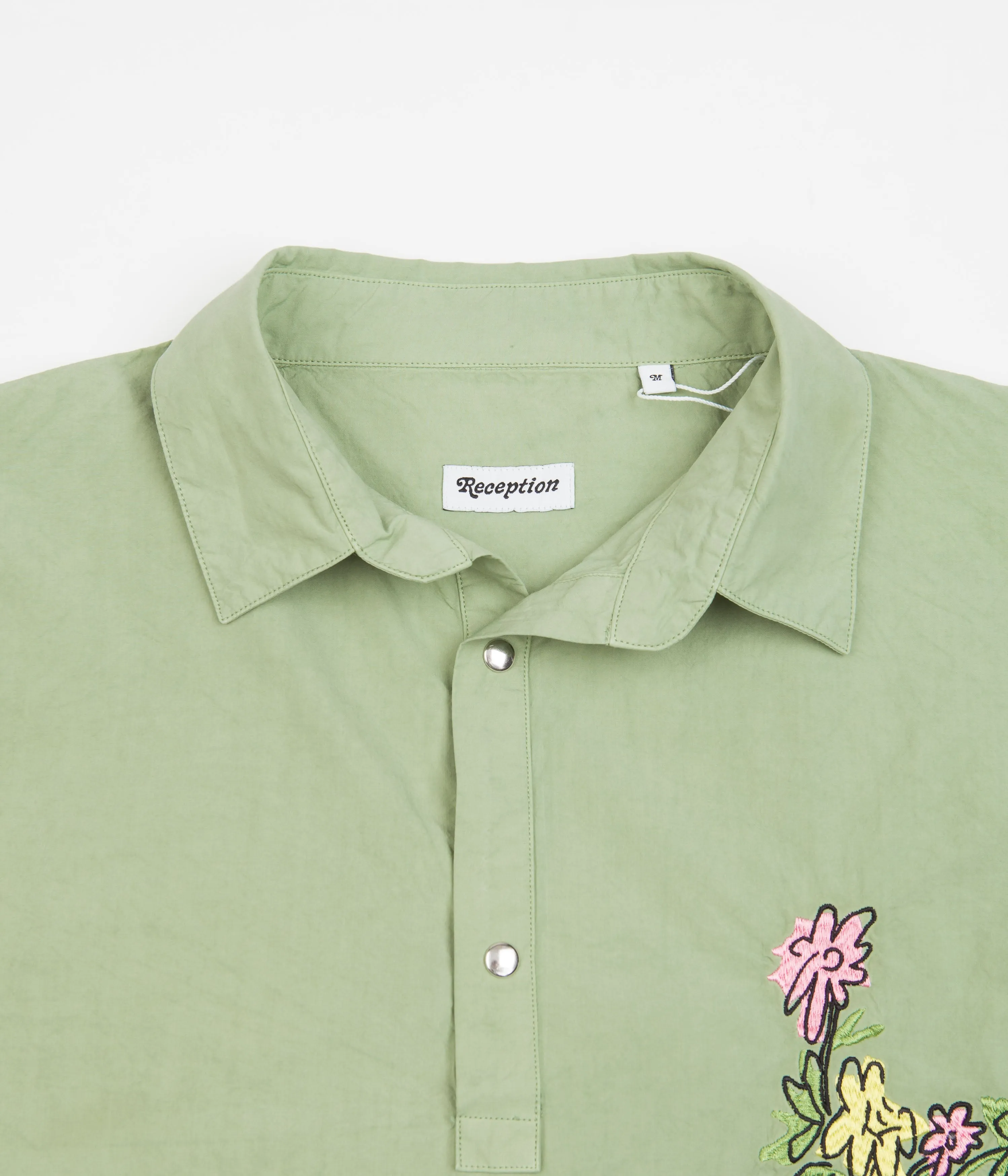 Reception Fruit Snap Shirt - Smoke Green