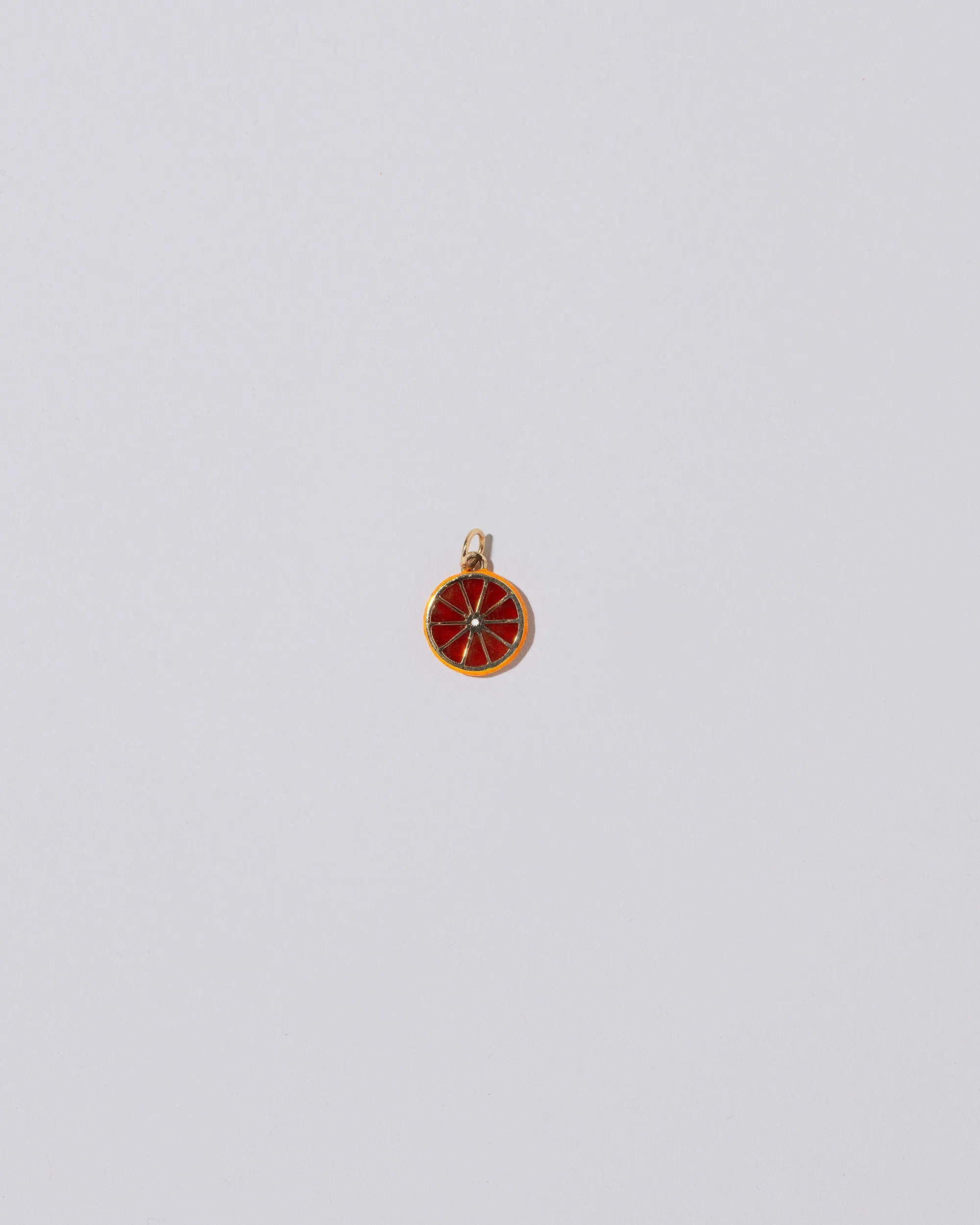 Sliced Fruit Charm - Tangerine