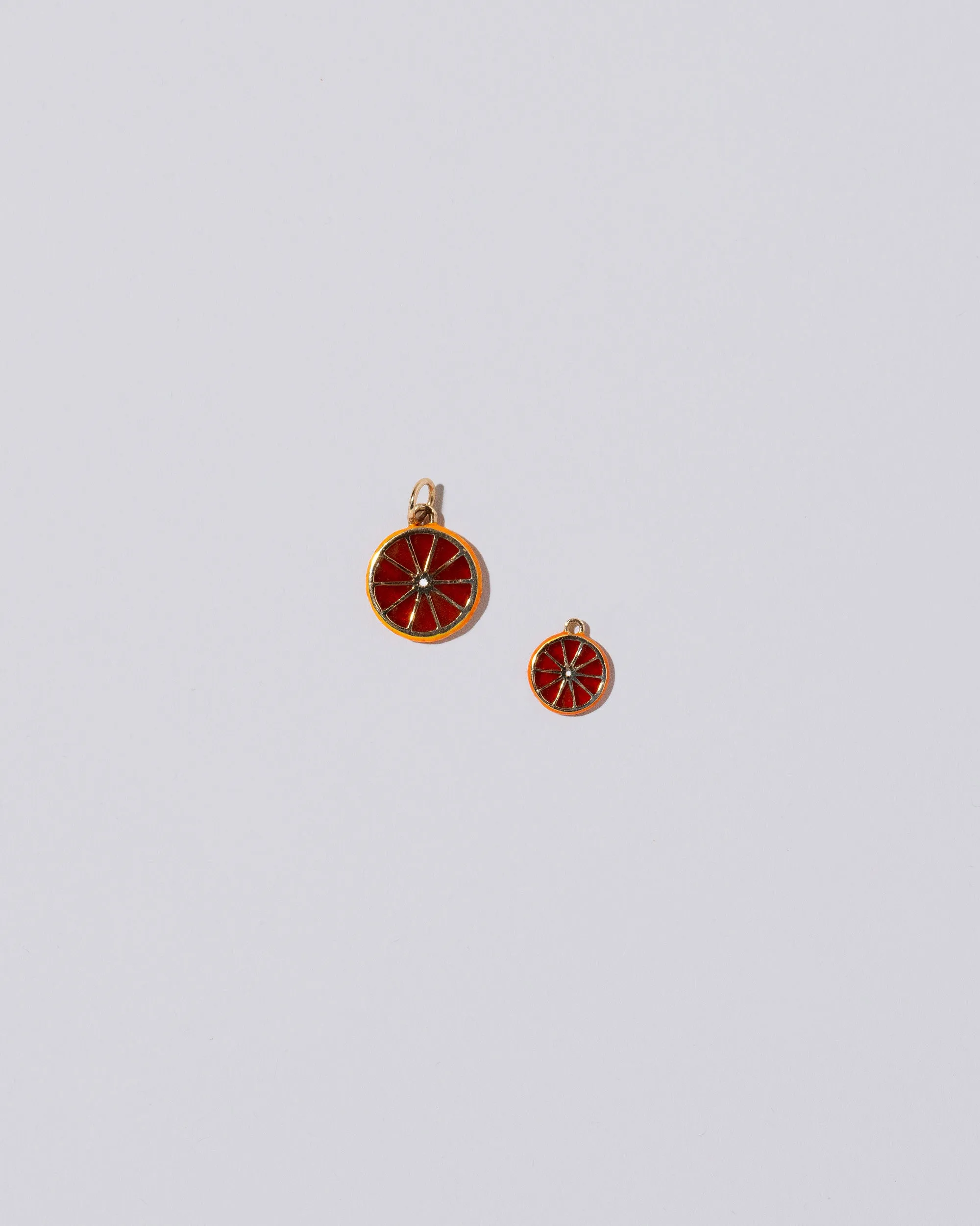 Sliced Fruit Charm - Tangerine