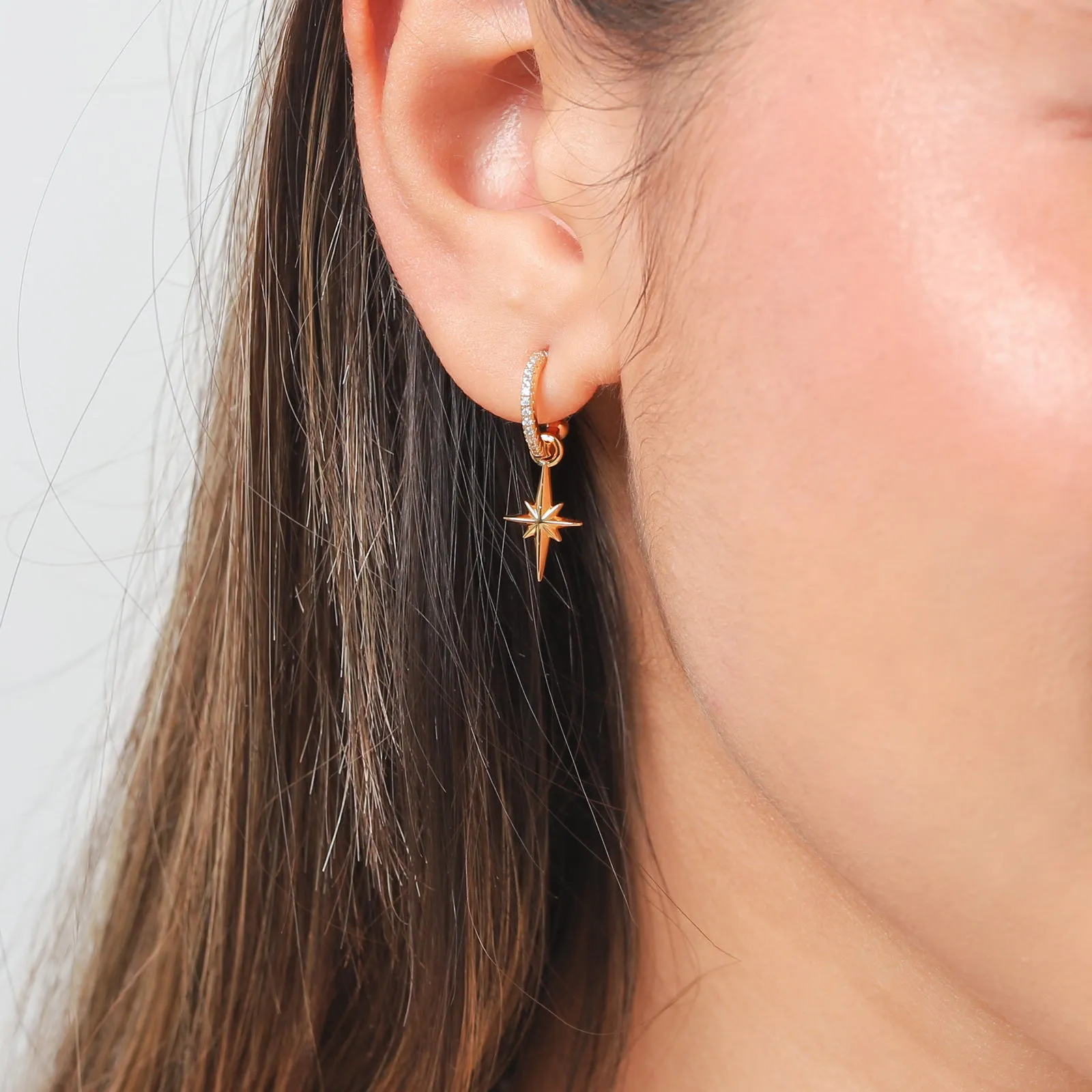 Sphere North Star Earrings