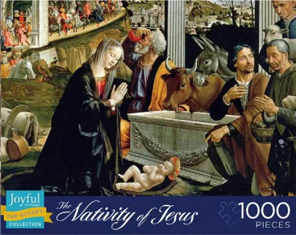 The Nativity of Jesus Puzzle: The Joyful Mysteries 1000 Piece Puzzle