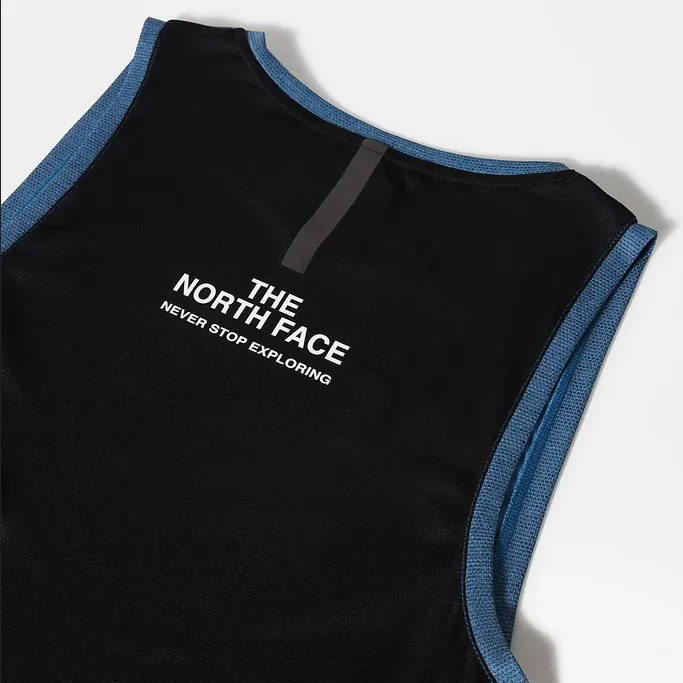 The North Face Men's Mountain Athletics Tank Top NF0A5IEV5V9 banff blue dark heather-black