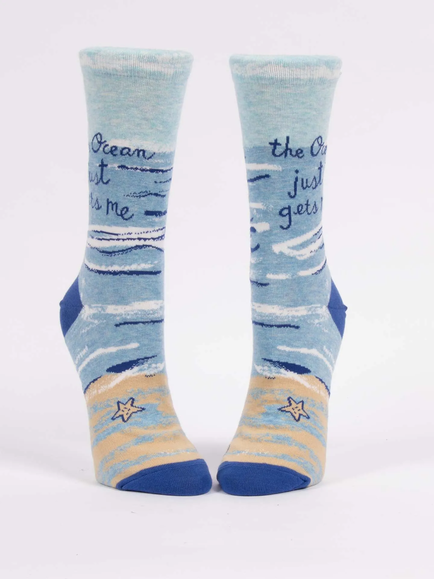 The Ocean Just Gets Me. W-Crew Socks